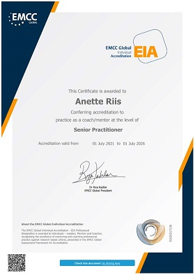 Anette Riis Coach certificeret